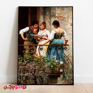 تابلو مخمل طرح کلاسیک